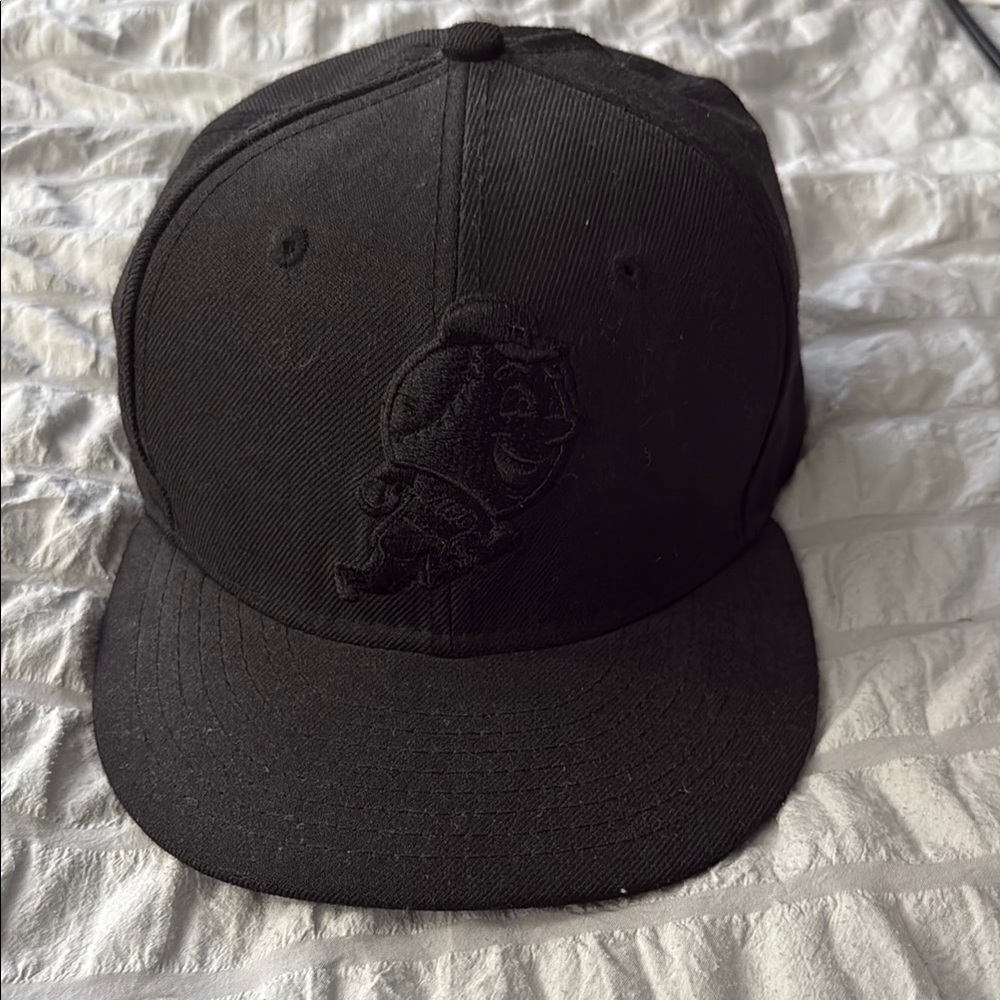 Black NY Mets Mr. Met Baseball Hat